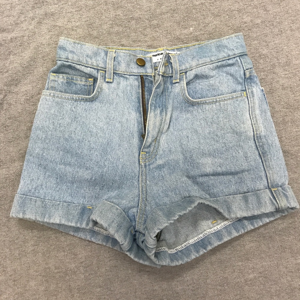 american apparel light wash high waisted jeans
